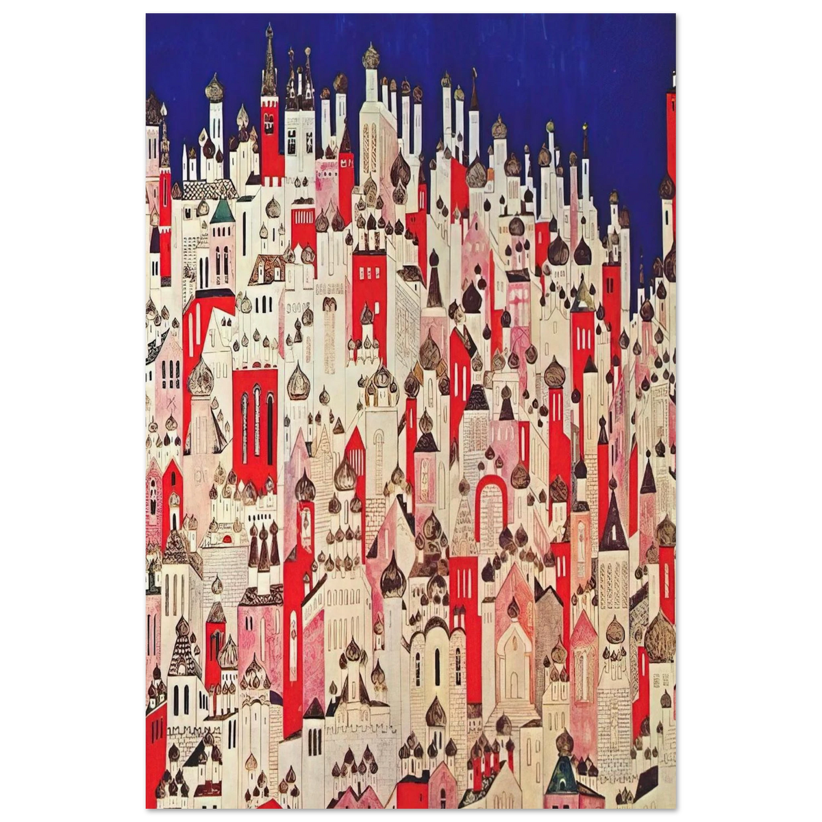 Design for final backcloth - 1926 - Natalia Goncharova Art Prints - 100x150 cm / 40x60″ inches | Natalia Goncharova Poster | Natalia Goncharova Prints