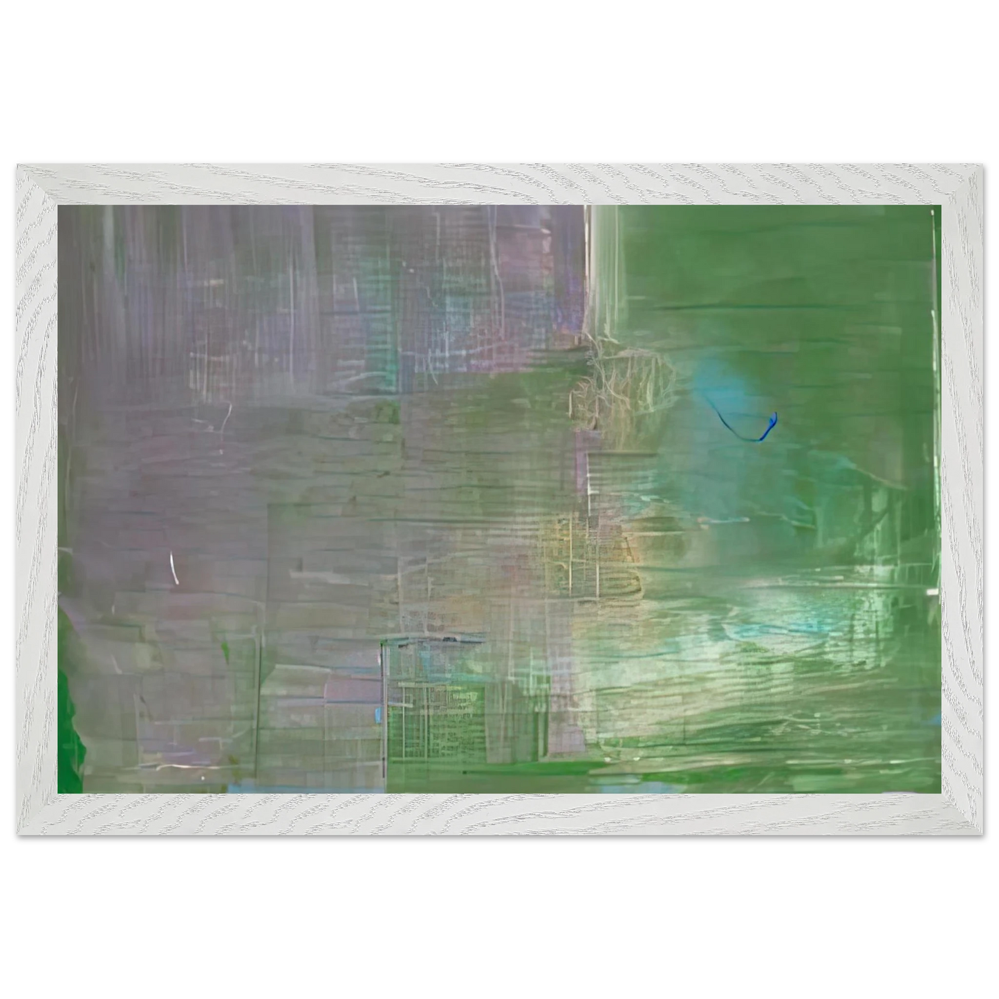 Helen Frankenthaler - Claude's Message, 1976- Wall Art - 30x40 cm / 12x16 inches - Premium Wooden Framed Poster With Fine Art Paper-canvas - Wood frame