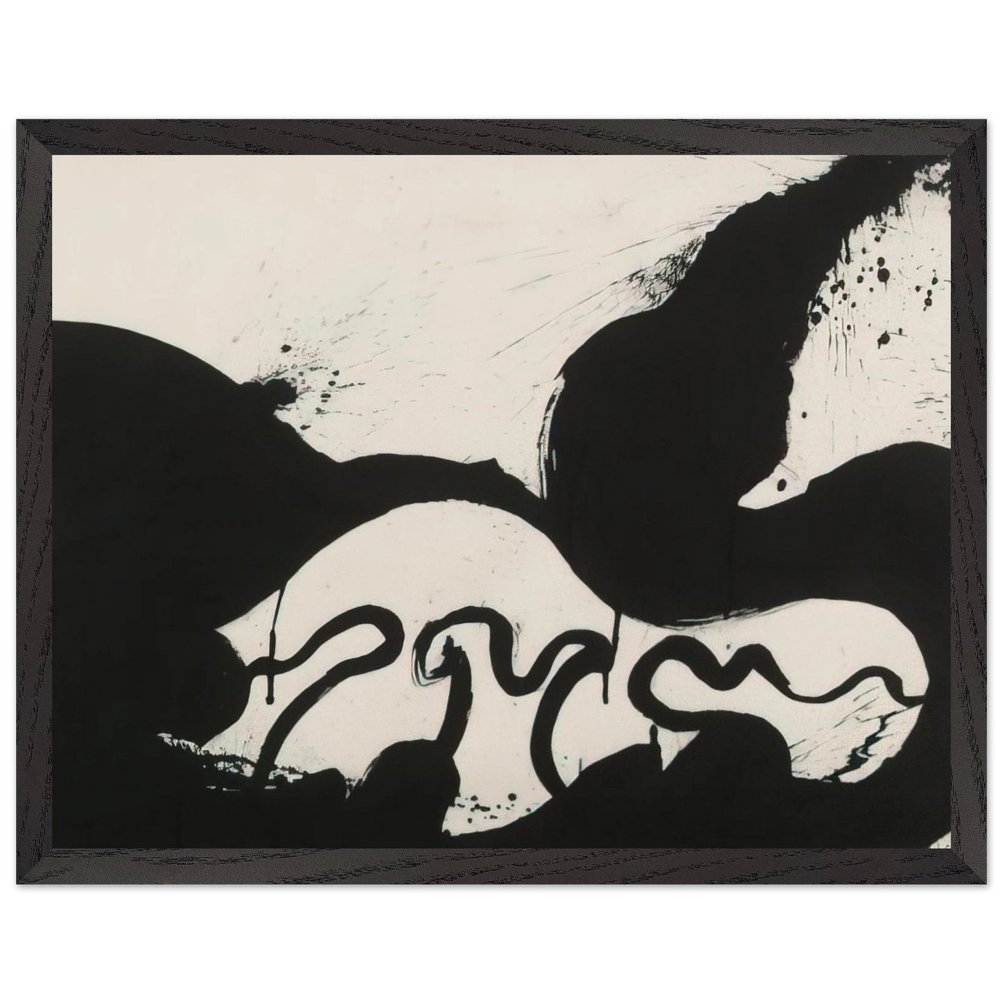 Helen Frankenthaler - Untitled - 1973 Wall art - 45x60 cm / 18x24 inches - Premium Wooden Framed Poster With Fine Art Paper-canvas - Wood frame