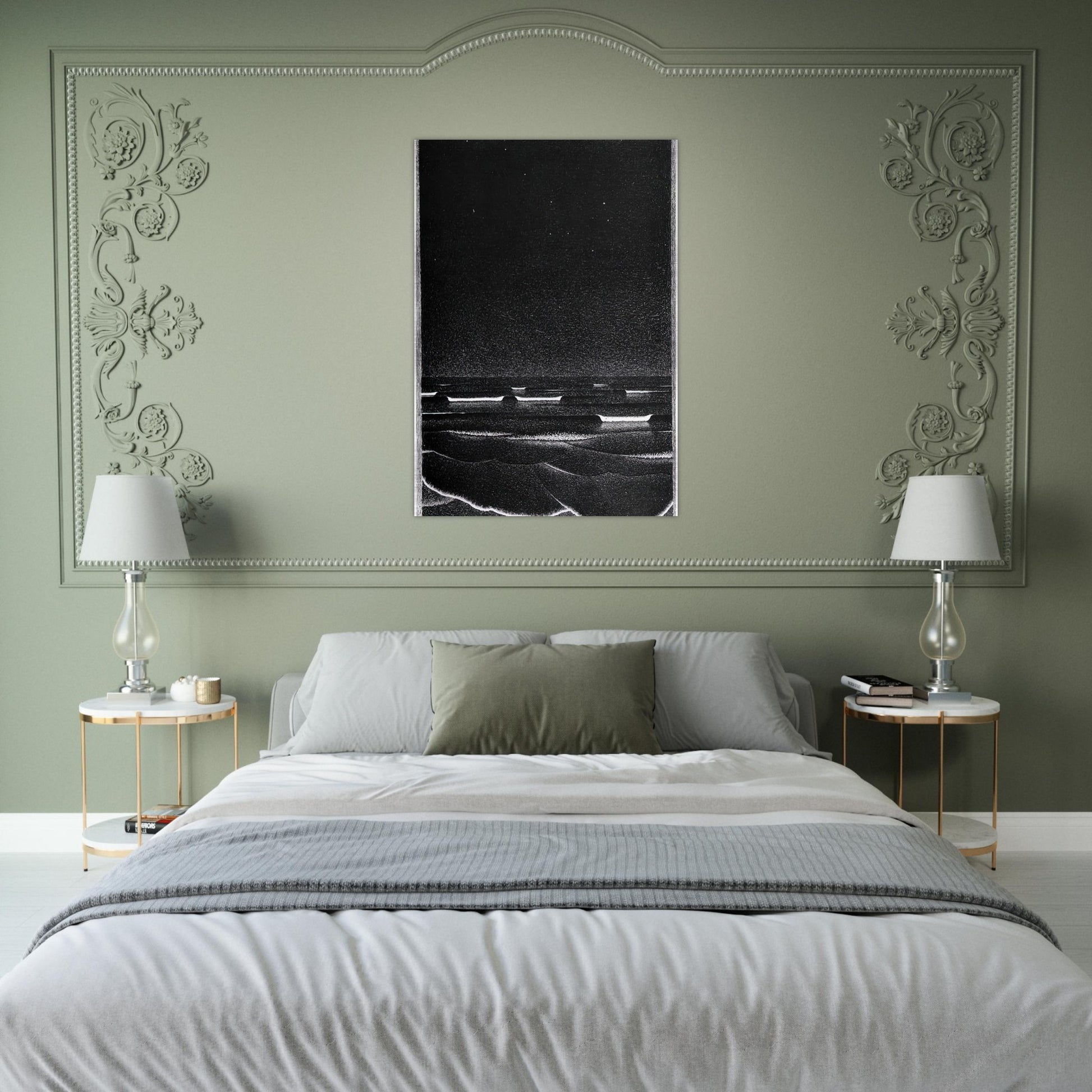 FLUORESCENT SEA - MC Escher Brushed Aluminum Print - 70x100 cm / 28x40 inches | MC Escher Aluminum Print | MC Escher Prints | Maurits Cornelis Escher Prints