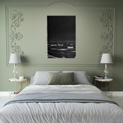 FLUORESCENT SEA - MC Escher Brushed Aluminum Print - 70x100 cm / 28x40 inches | MC Escher Aluminum Print | MC Escher Prints | Maurits Cornelis Escher Prints