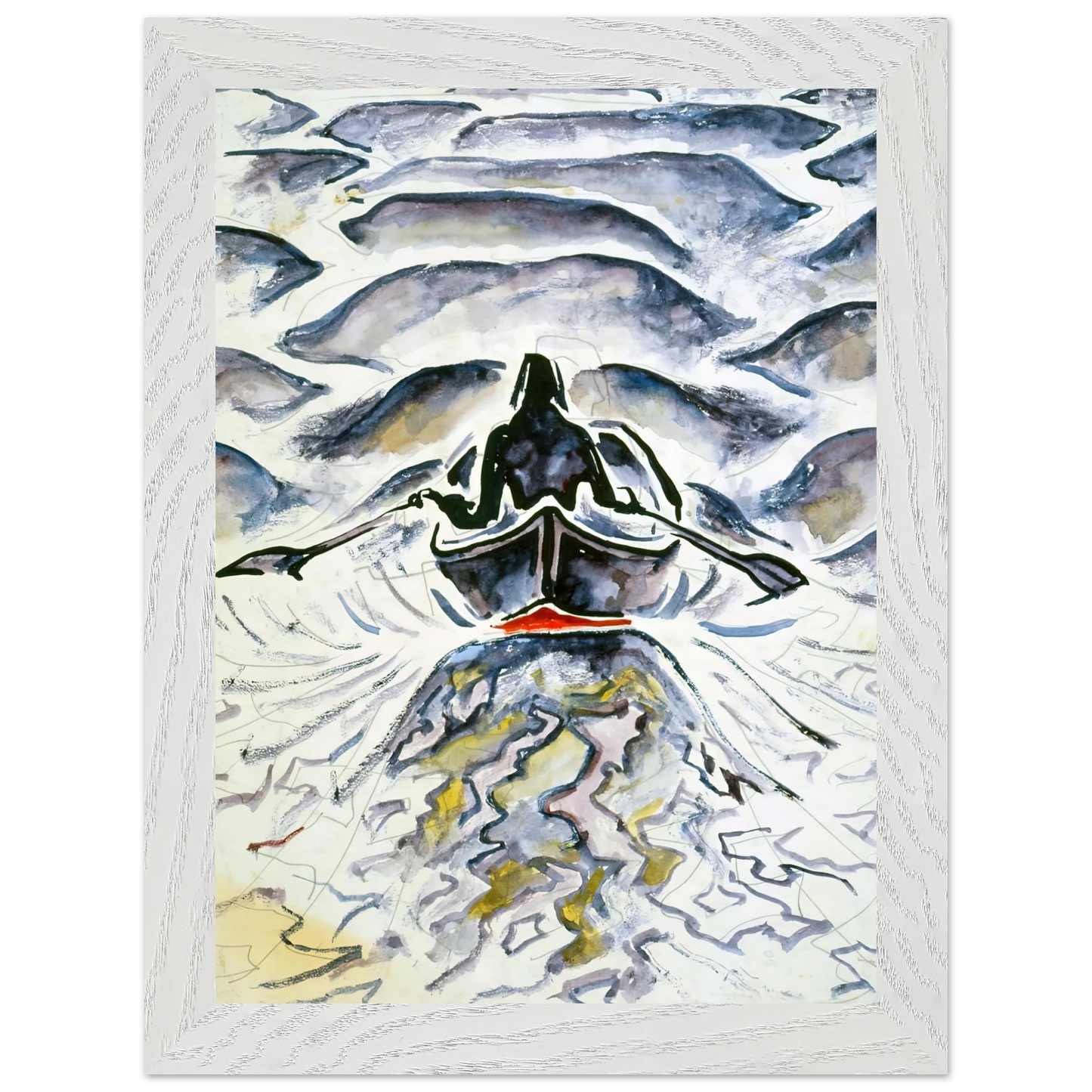 Walter Inglis Anderson - Walter Anderson Wall art - A2 (42 x 59.4  cm) - Premium Wooden Framed Poster With Fine Art Paper-canvas - Black frame