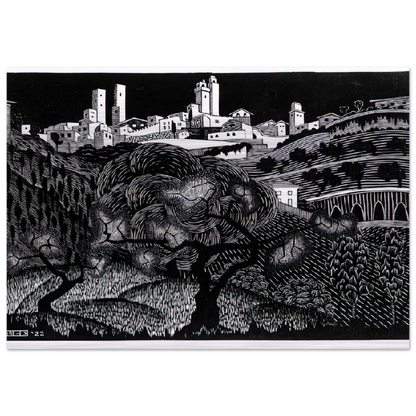 ESCHER (10) - MC Escher Brushed Aluminum Print - 70x100 cm / 28x40 inches | MC Escher Aluminum Print | MC Escher Prints