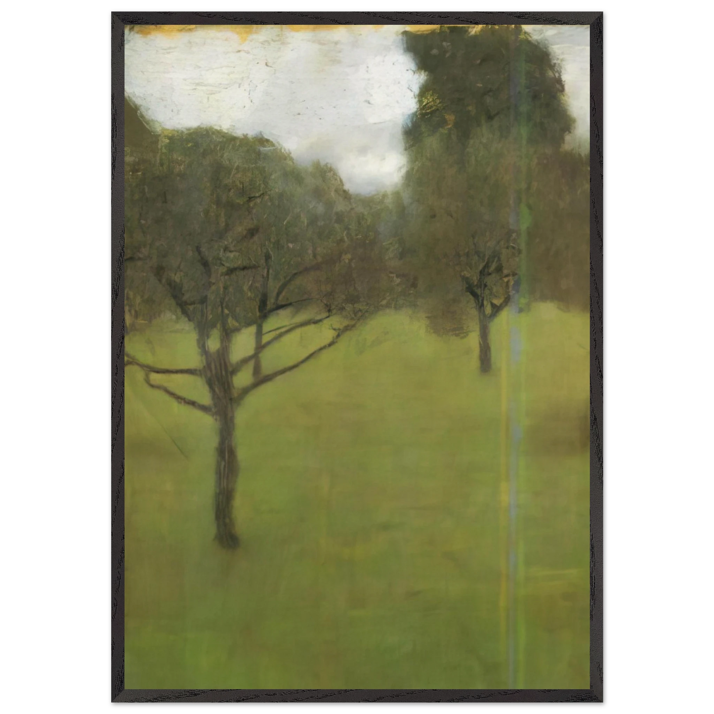 ORCHARD N1 - Gustav Klimt 70x100 cm / 28x40 inches Framed Art Print – Black Wooden Frame