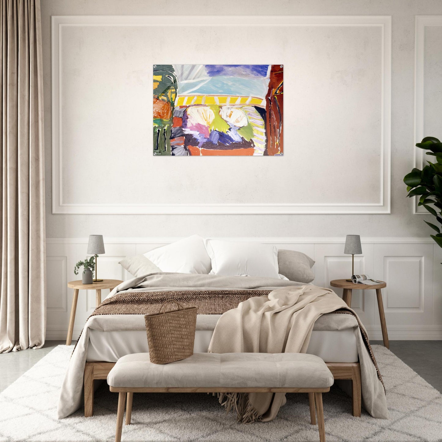 Taurean Entrance - 1973 - Ronnie Landfield Acrylic Print - 70x100 cm / 28x40″ inches