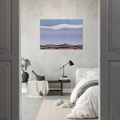 LANDSCAPE 1964 - Roy Lichtenstein Brushed Aluminum Print - 70x100 cm / 28x40 inches | Roy Lichtenstein Aluminum Print | Roy Lichtenstein Prints