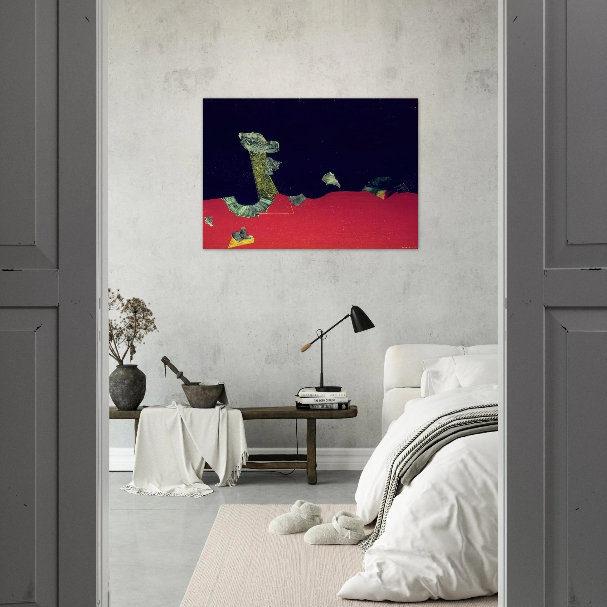 Landscape with shells - Max Ernst Brushed Aluminum Print - 70x100 cm / 28x40 inches | Max Ernst Aluminum Print | Max Ernst Prints