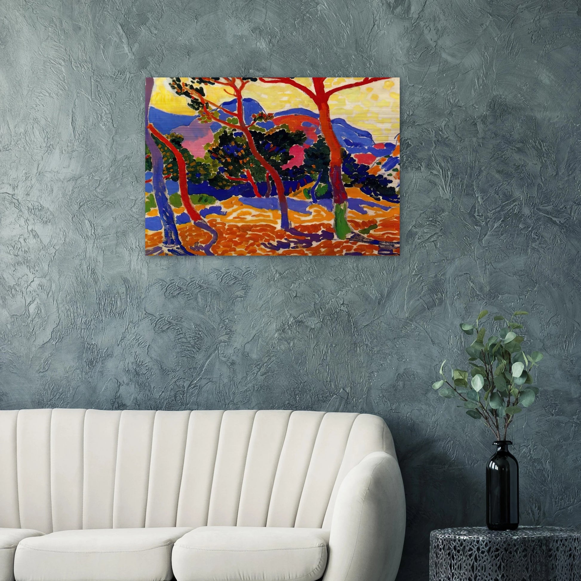 THE TREES - Andre Derain Brushed Aluminum Print - 70x100 cm / 28x40 inches | Andre Derain Aluminum Print | Andre Derain Prints