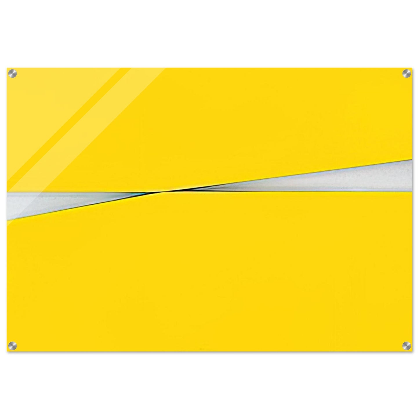 Amarillo - 1971 - Carmen Herrera Acrylic Print - 70x100 cm / 28x40″ inches