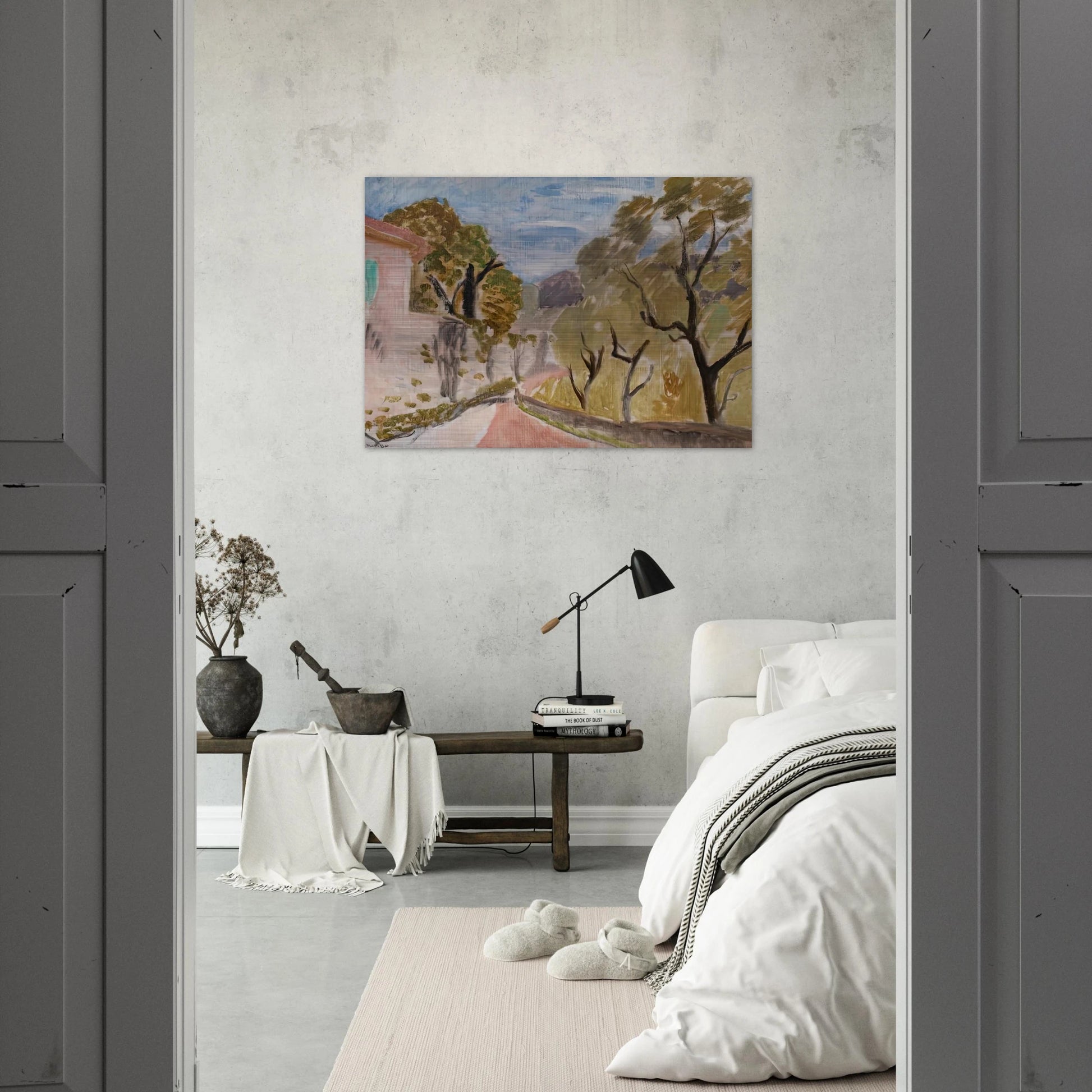 PAYSAGE OU RUE DANS LE MIDI 1918 - Henri Matisse Brushed Aluminum Print - 70x100 cm / 28x40 inches | Henri Matisse Aluminum Print | Henri Matisse Prints