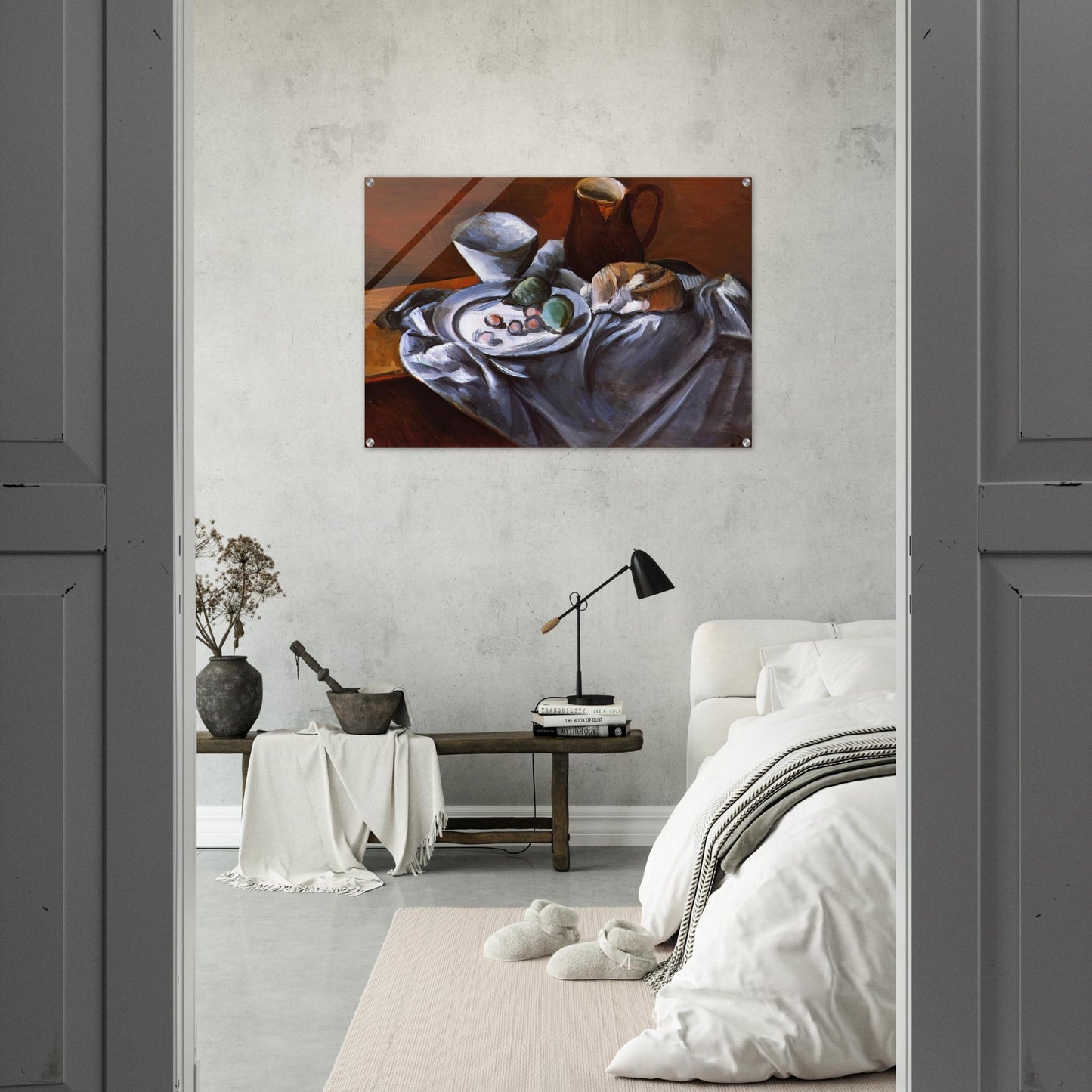 STILL LIFE WITH PEARS AND INDIAN BOWL - Andre Derain Acrylic Print - 70x100 cm / 28x40″ inches | Andre Derain Wall Art | Andre Derain Prints