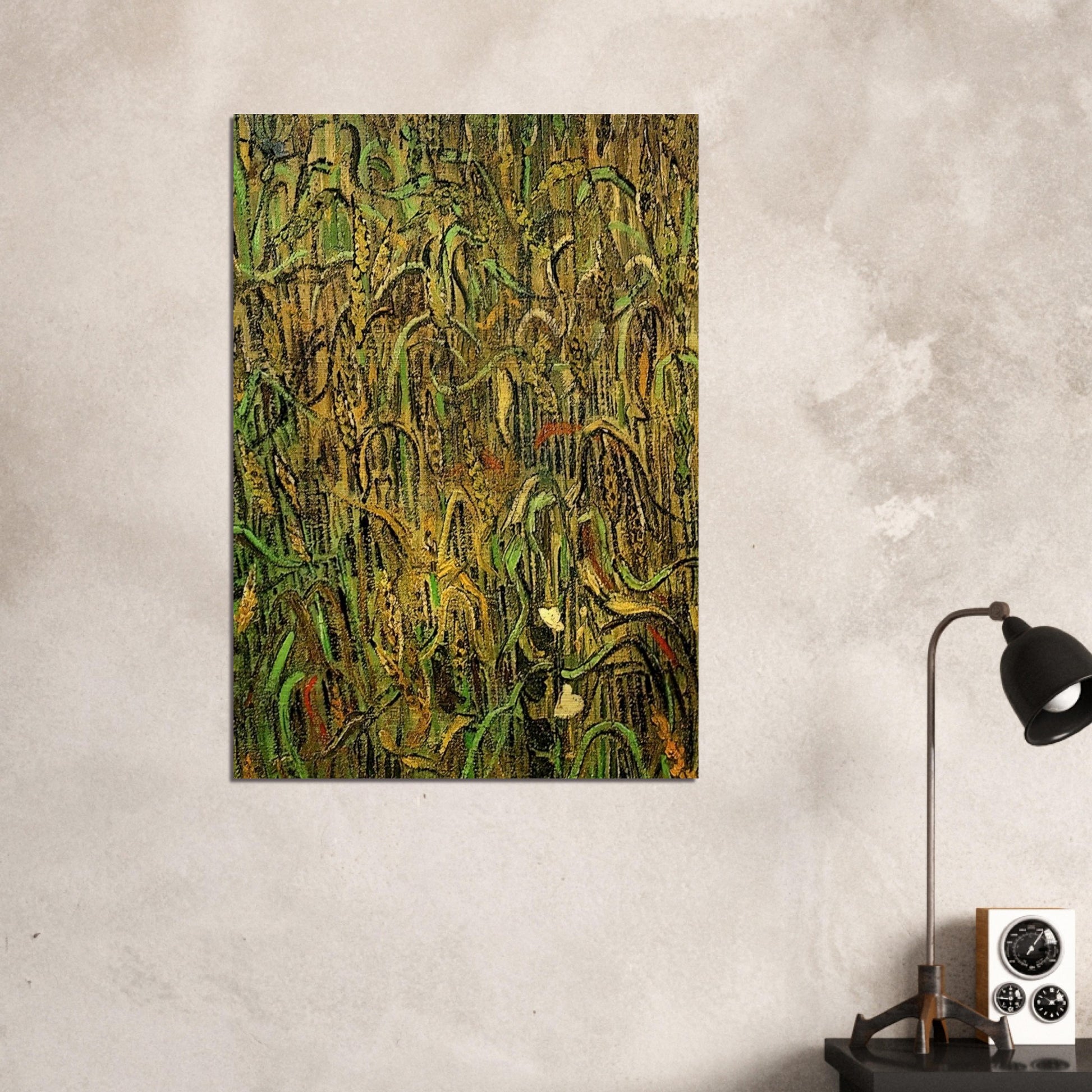 Ears of Wheat - Vincent van Gogh Brushed Aluminum Print - 70x100 cm / 28x40 inches | Vincent van Gogh Aluminum Print | Vincent van Gogh Prints