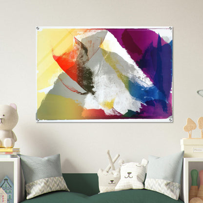 Abstract Composition - Paul Jenkins Acrylic Print - 70x100 cm / 28x40″ inches