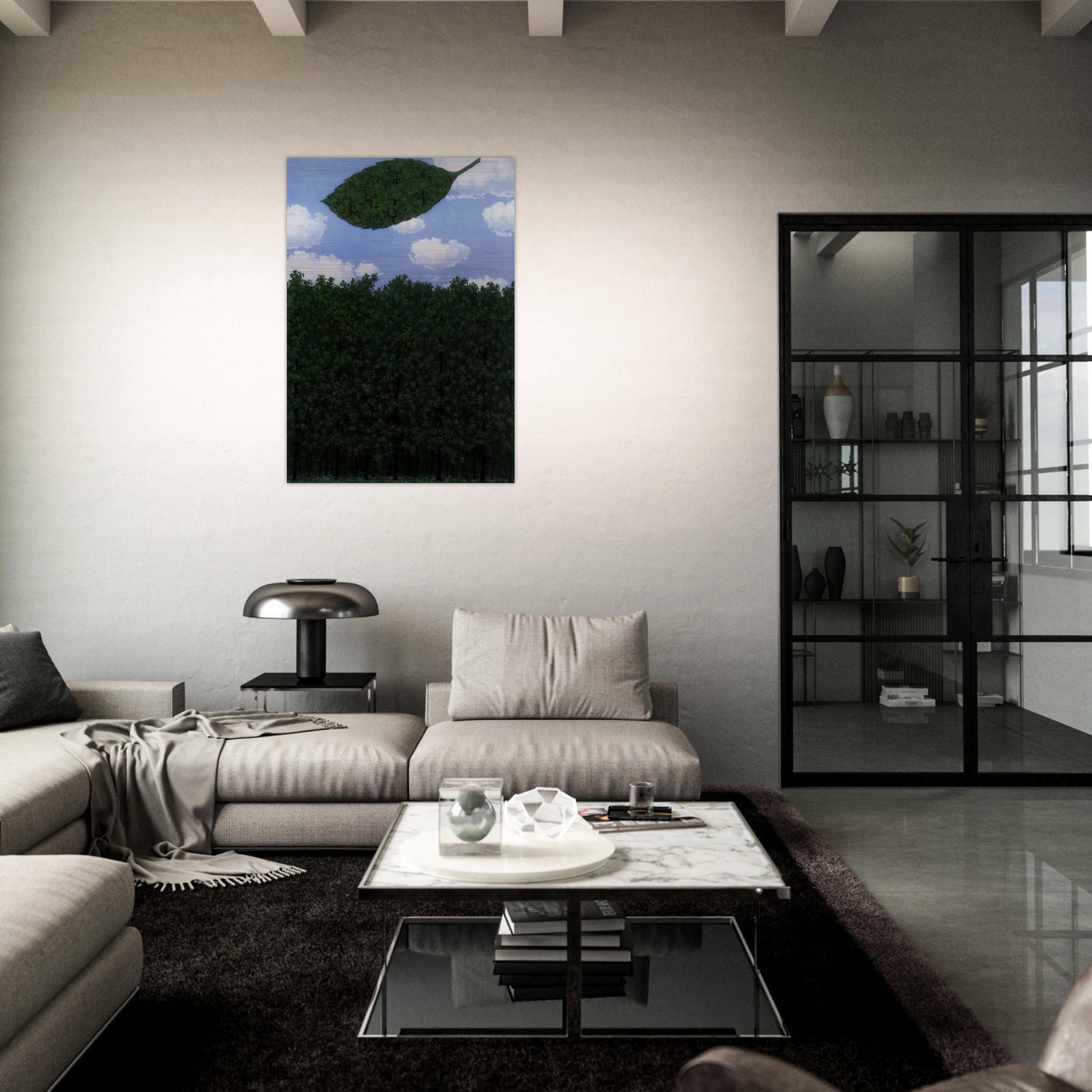 CHORUS OF THE SPHINX 1964 - Rene Magritte Brushed Aluminum Print - 70x100 cm / 28x40 inches | Rene Magritte Aluminum Print | Rene Magritte Prints