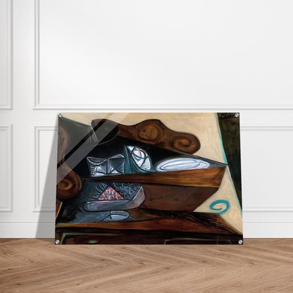 The buffet of  Catalan  - Pablo Picasso Acrylic Print - 70x100 cm / 28x40″ inches