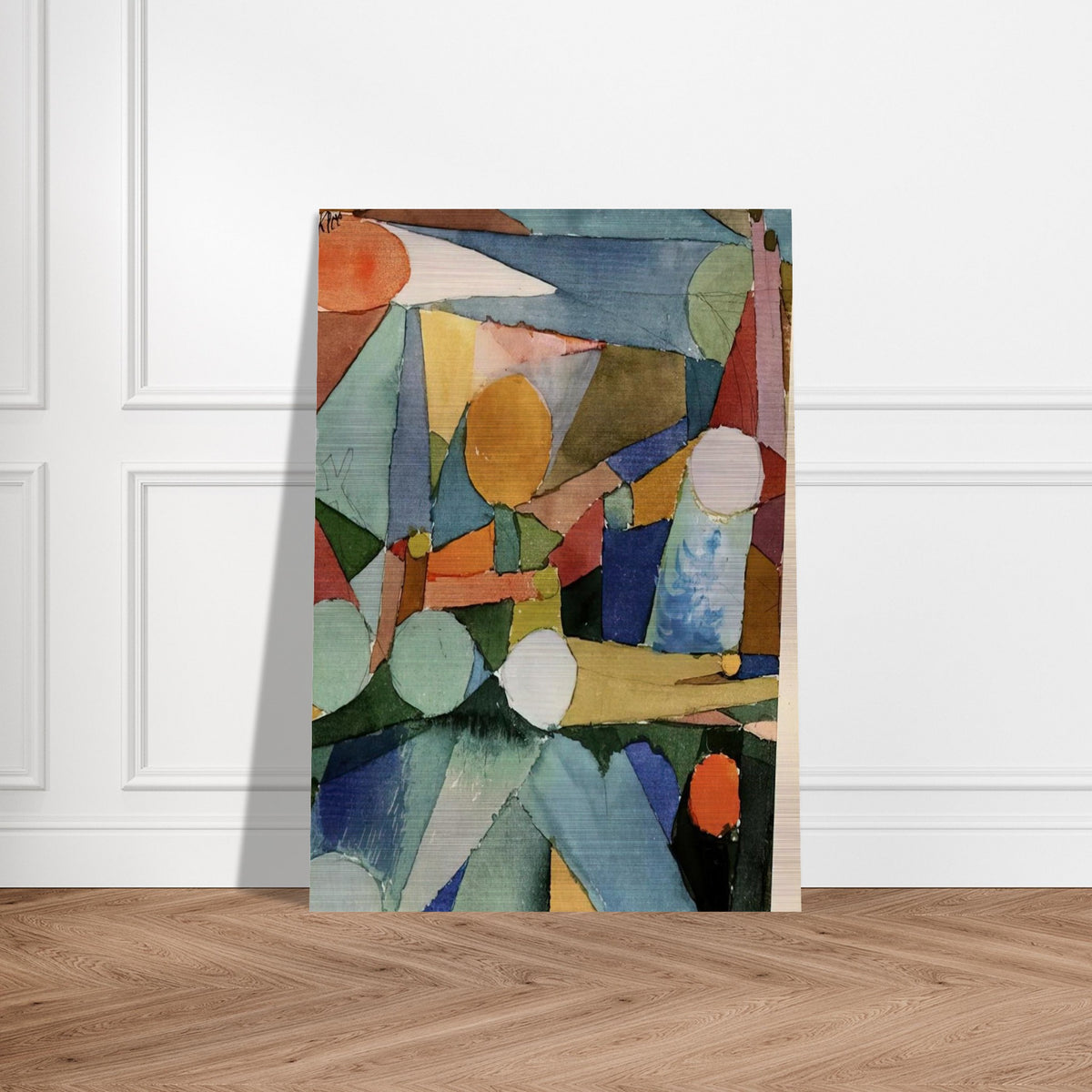COLOUR SHAPES 1914 - Paul Klee Brushed Aluminum Print - 70x100 cm / 28x40 inches | Paul Klee Aluminum Print | Paul Klee Prints