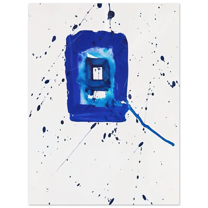 Sam Francis - Blue Frame  75x100 cm / 30x40inches Fine Art Poster