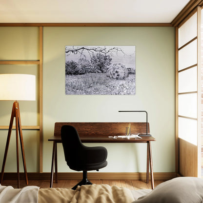 Park at Arles - Vincent van Gogh Brushed Aluminum Print - 70x100 cm / 28x40 inches | Vincent van Gogh Aluminum Print | Vincent van Gogh Prints