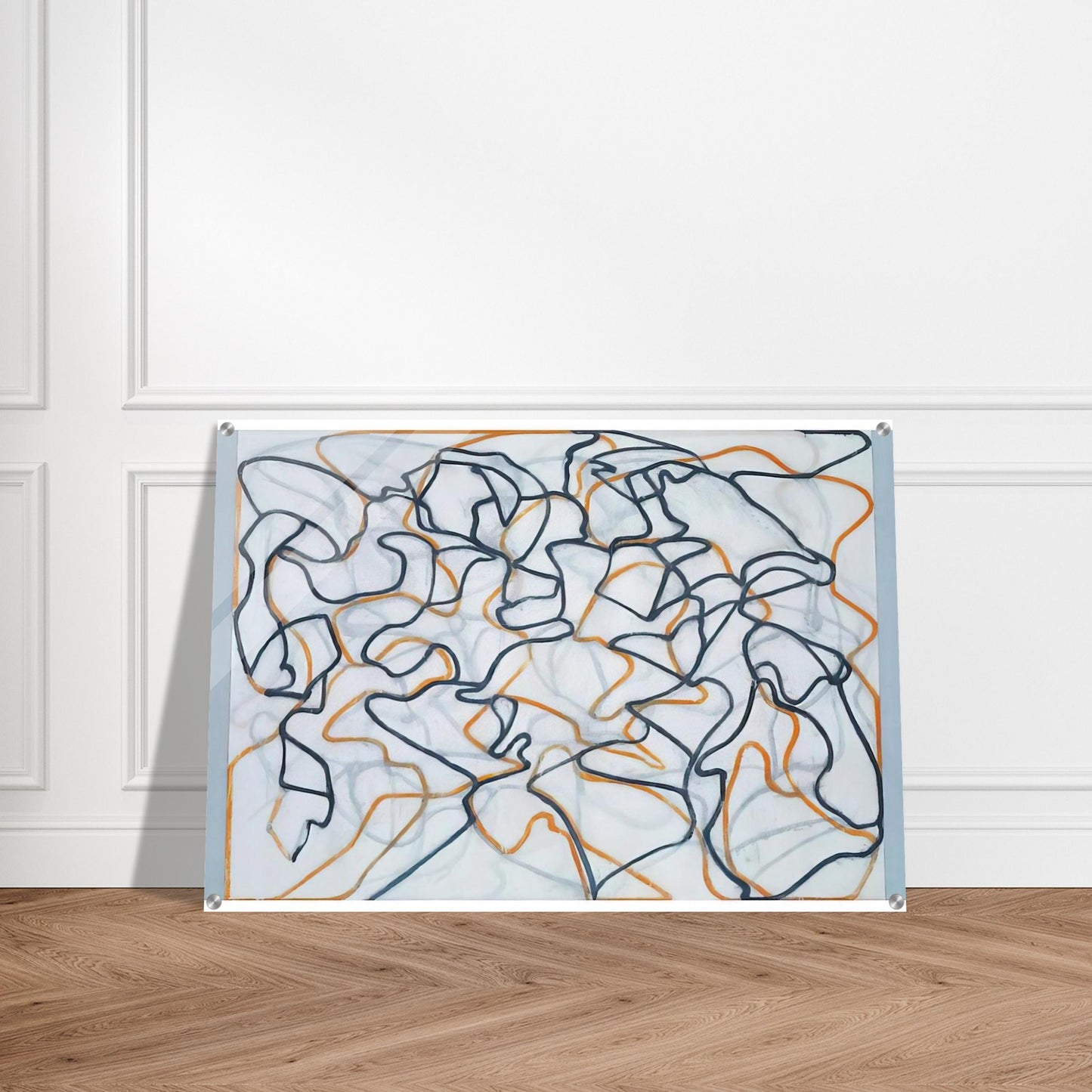 White Ground Letter - 2010 - Brice Marden Acrylic Print - 70x100 cm / 28x40″ inches