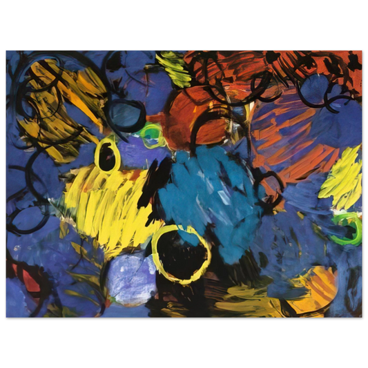 Ernst Wilhelm Nay - Motion - 1962  75x100 cm / 30x40inches Fine Art Poster