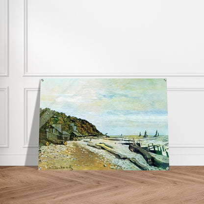Boatyard near Honfleur - claude monet Acrylic Print - 70x100 cm / 28x40″ inches | claude monet Wall Art | claude monet Prints