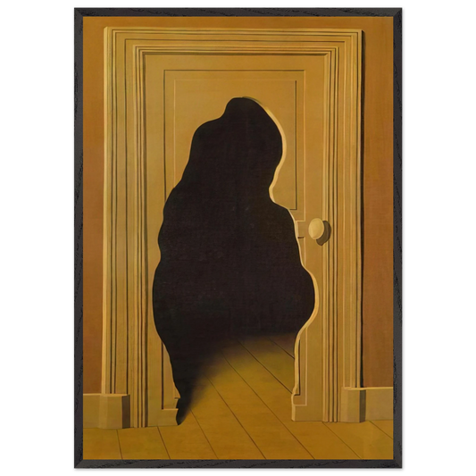 UNEXPECTED ANSWER 1933 - Rene Magritte 70x100 cm / 28x40 inches Framed Art Print – Black Wooden Frame