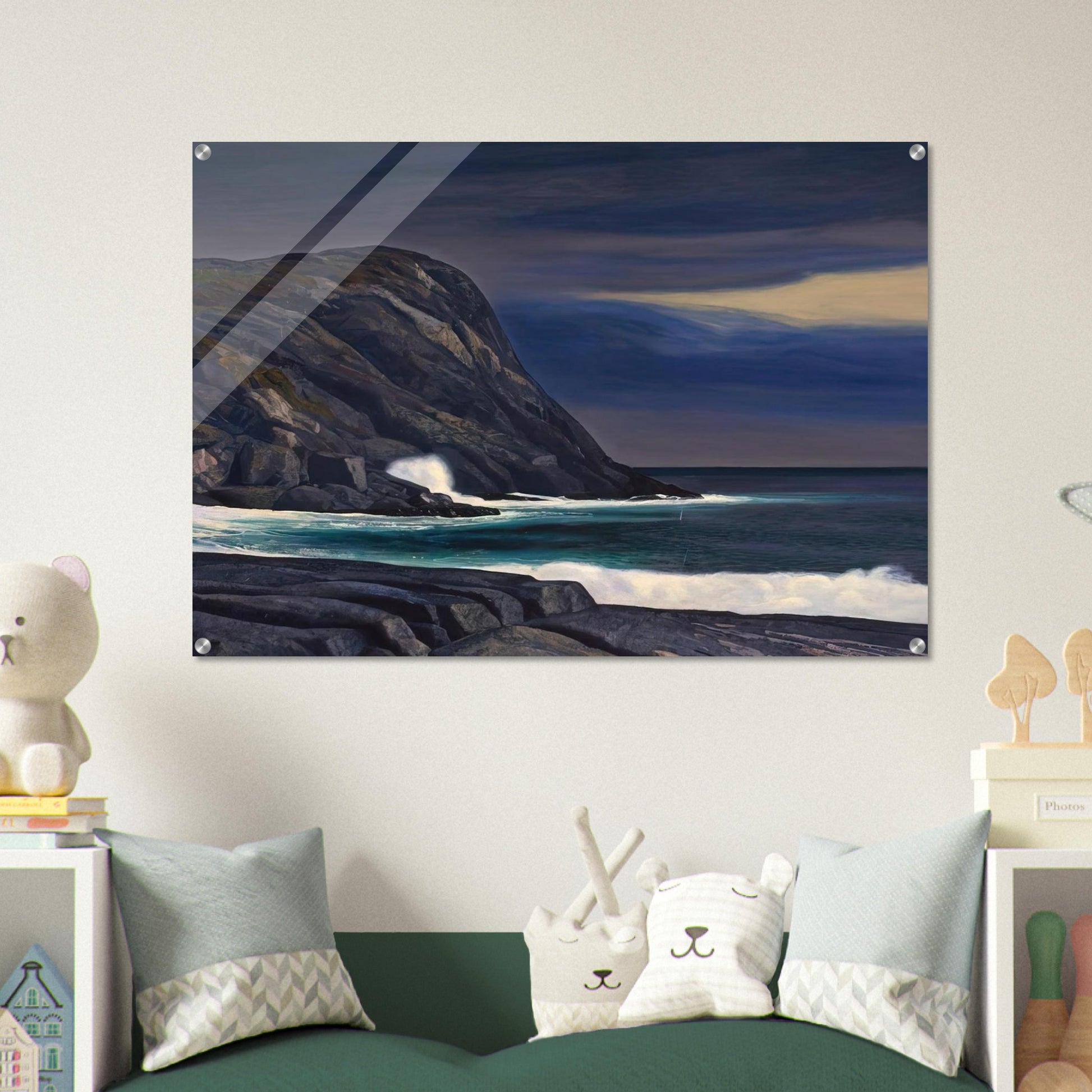 Brewing Storm, Monhegan - Rockwell Kent Acrylic Print - 70x100 cm / 28x40″ inches