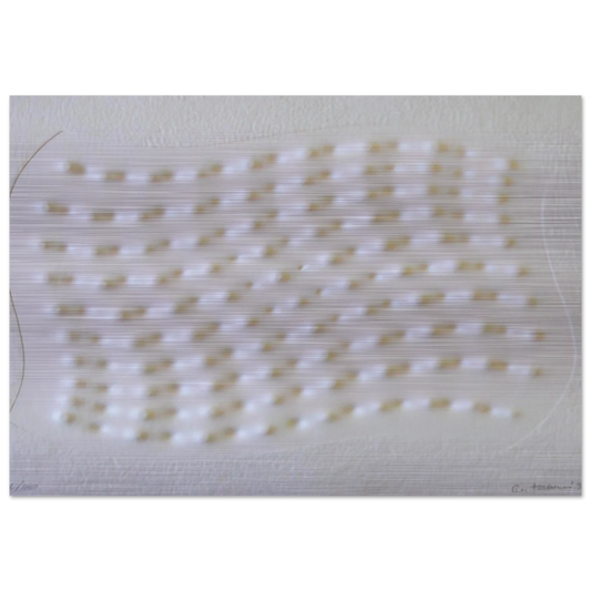 Superficie III - 1995 - Enrico Castellani Brushed Aluminum Print - 70x100 cm / 28x40 inches | Enrico Castellani Aluminum Print | Enrico Castellani Prints
