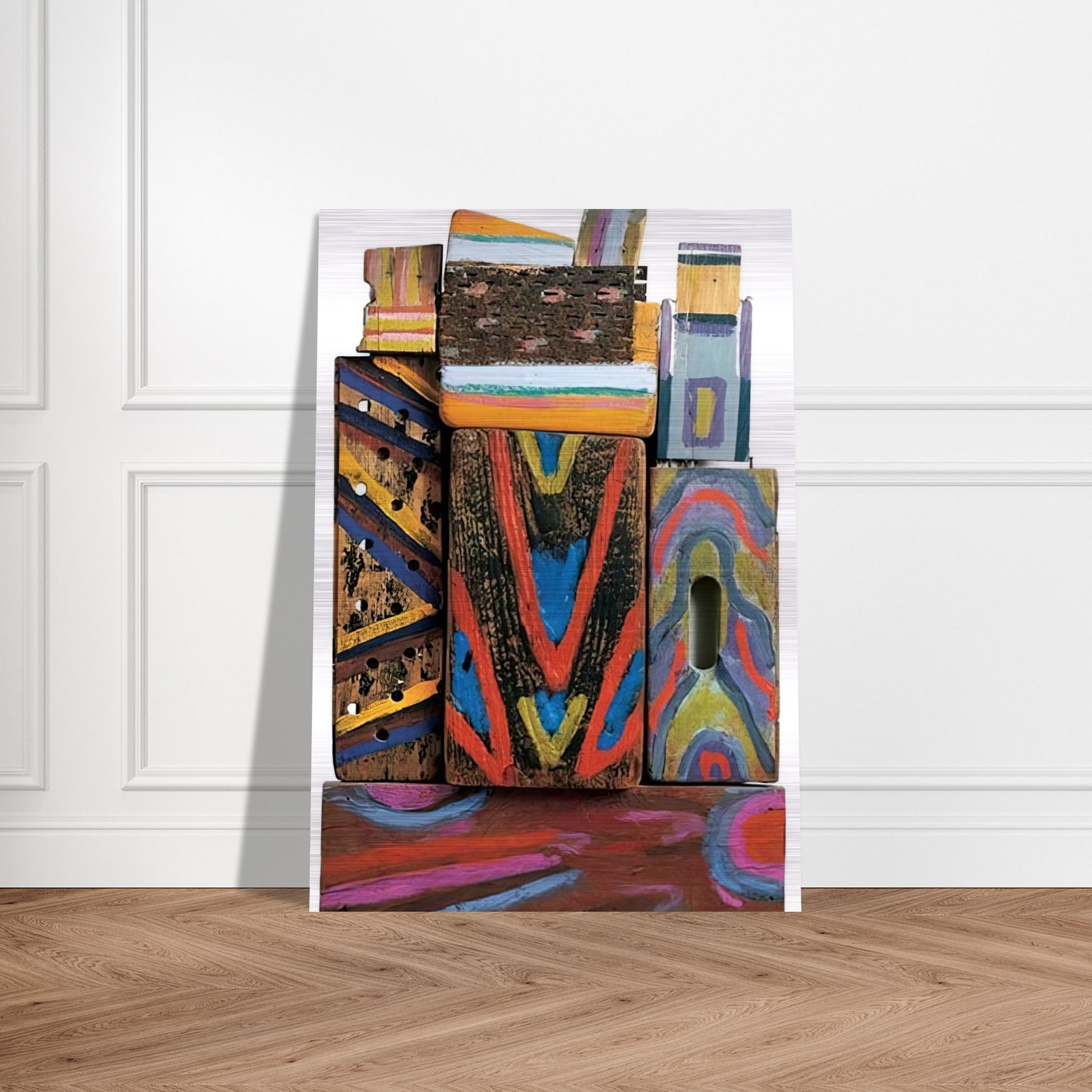 Totem Materia-R - 1980 - Betty Parsons Brushed Aluminum Print - 70x100 cm / 28x40 inches | Betty Parsons Aluminum Print | Betty Parsons Prints