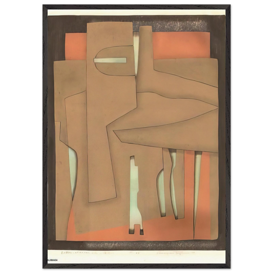 Bottles at the Bar - 1978 - Hiroyuki Tajima 70x100 cm / 28x40 inches Framed Art Print – Black Wooden Frame