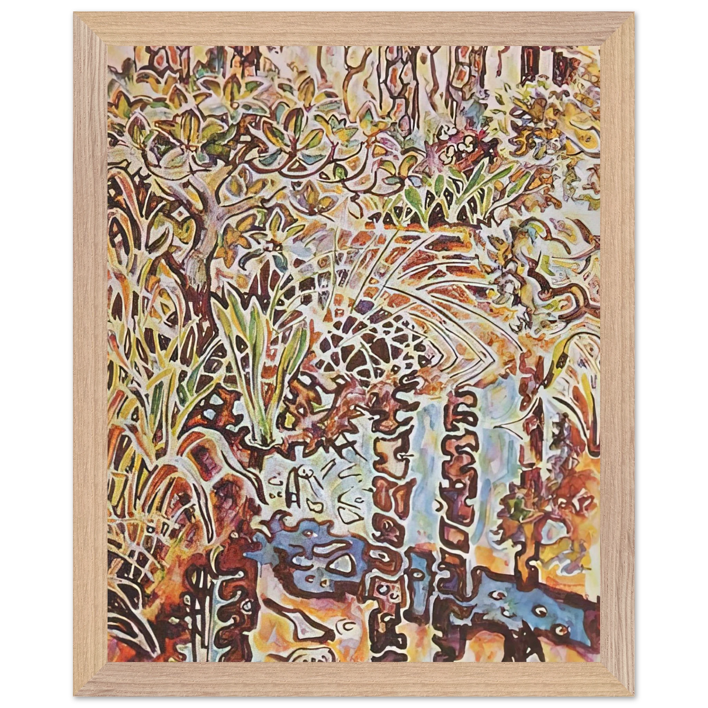 Walter Inglis Anderson - Walter Anderson Wall art - 45x60 cm / 18x24 inches - Premium Wooden Framed Poster With Fine Art Paper-canvas - Wood frame