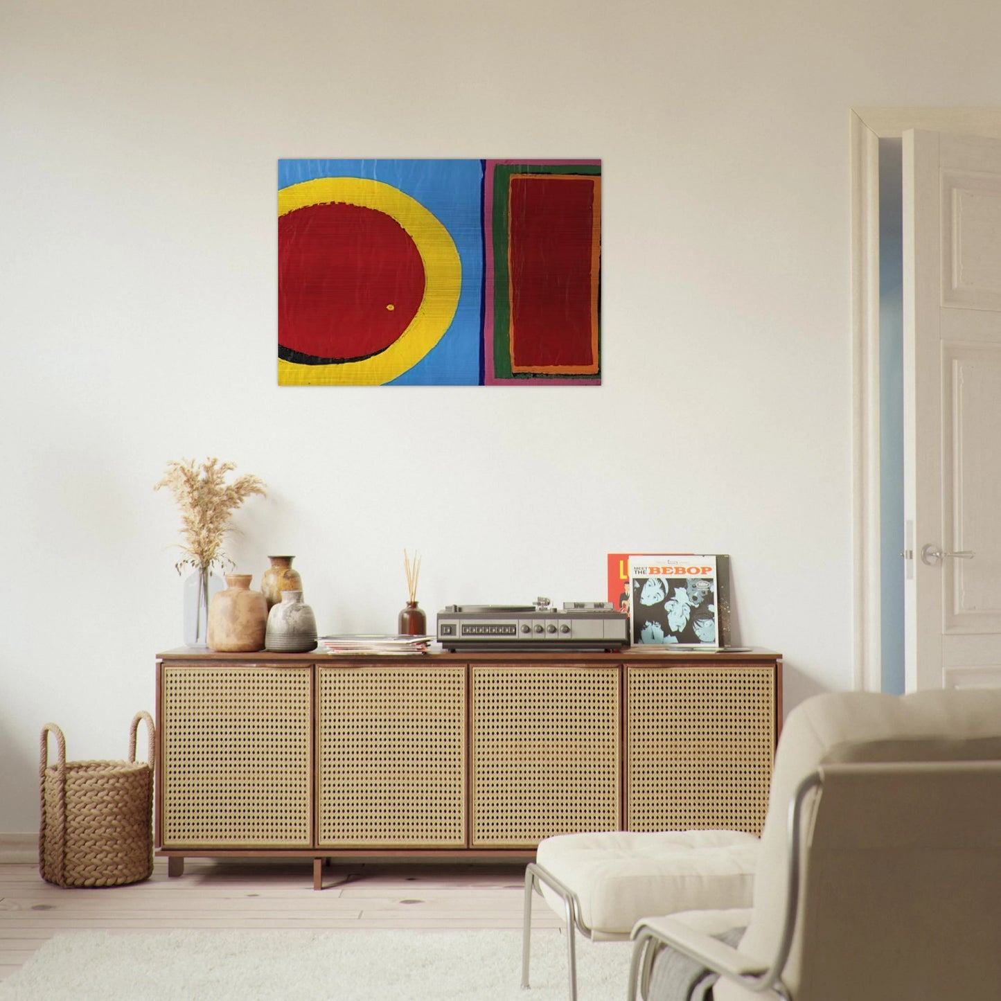 Composition - Al Held Brushed Aluminum Print - 70x100 cm / 28x40 inches | Al Held Aluminum Print | Al Held Prints