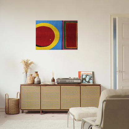 Composition - Al Held Brushed Aluminum Print - 70x100 cm / 28x40 inches | Al Held Aluminum Print | Al Held Prints