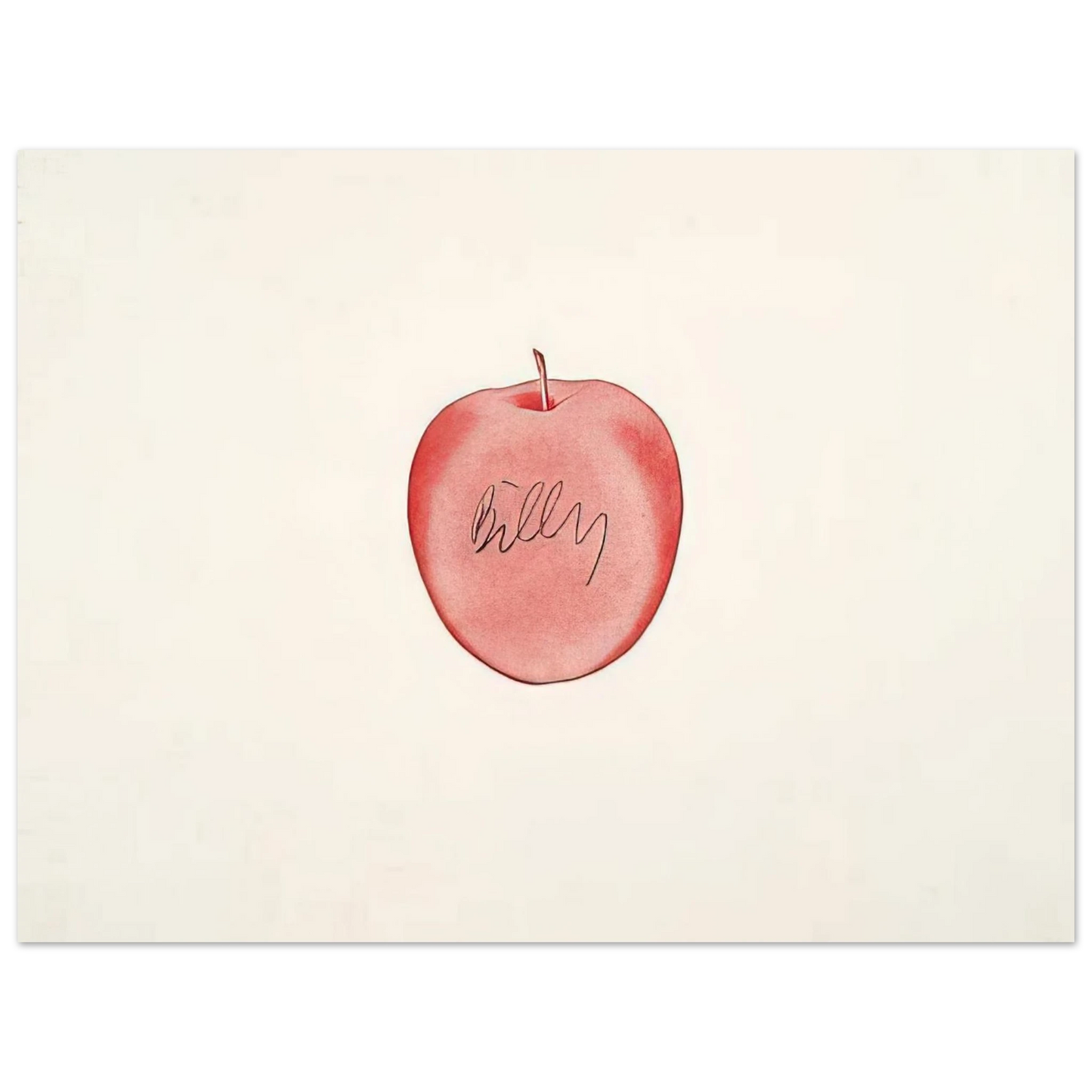 Billy Apple - Red Apple - 1996  75x100 cm / 30x40inches Fine Art Poster