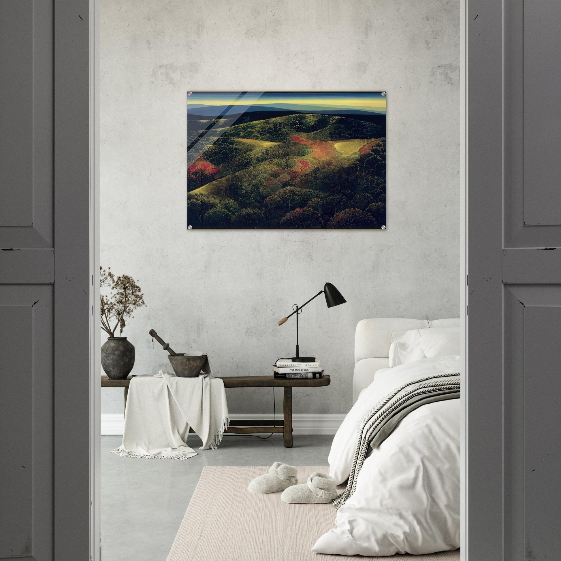 Late October - Eyvind Earle Acrylic Print - 70x100 cm / 28x40″ inches