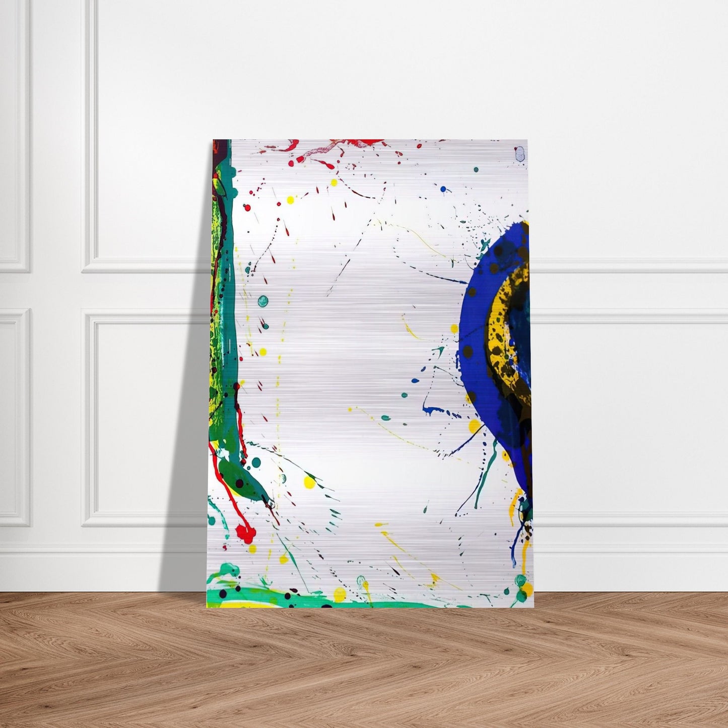 Untitled  SF-315  - Sam Francis Brushed Aluminum Print - 70x100 cm / 28x40 inches | Sam Francis Aluminum Print | Sam Francis Prints