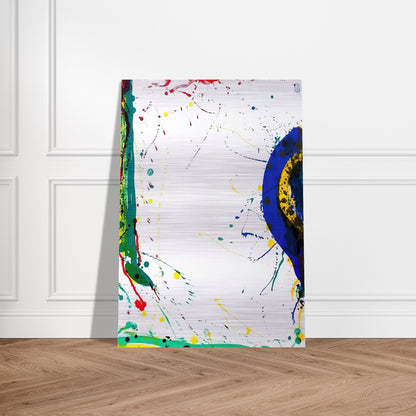 Untitled  SF-315  - Sam Francis Brushed Aluminum Print - 70x100 cm / 28x40 inches | Sam Francis Aluminum Print | Sam Francis Prints