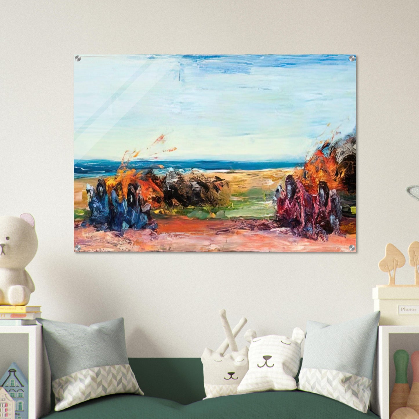 Car Crash Wipe Out on Pacific Coast Highway - 1984 - Carlos Almaraz Acrylic Print - 70x100 cm / 28x40″ inches