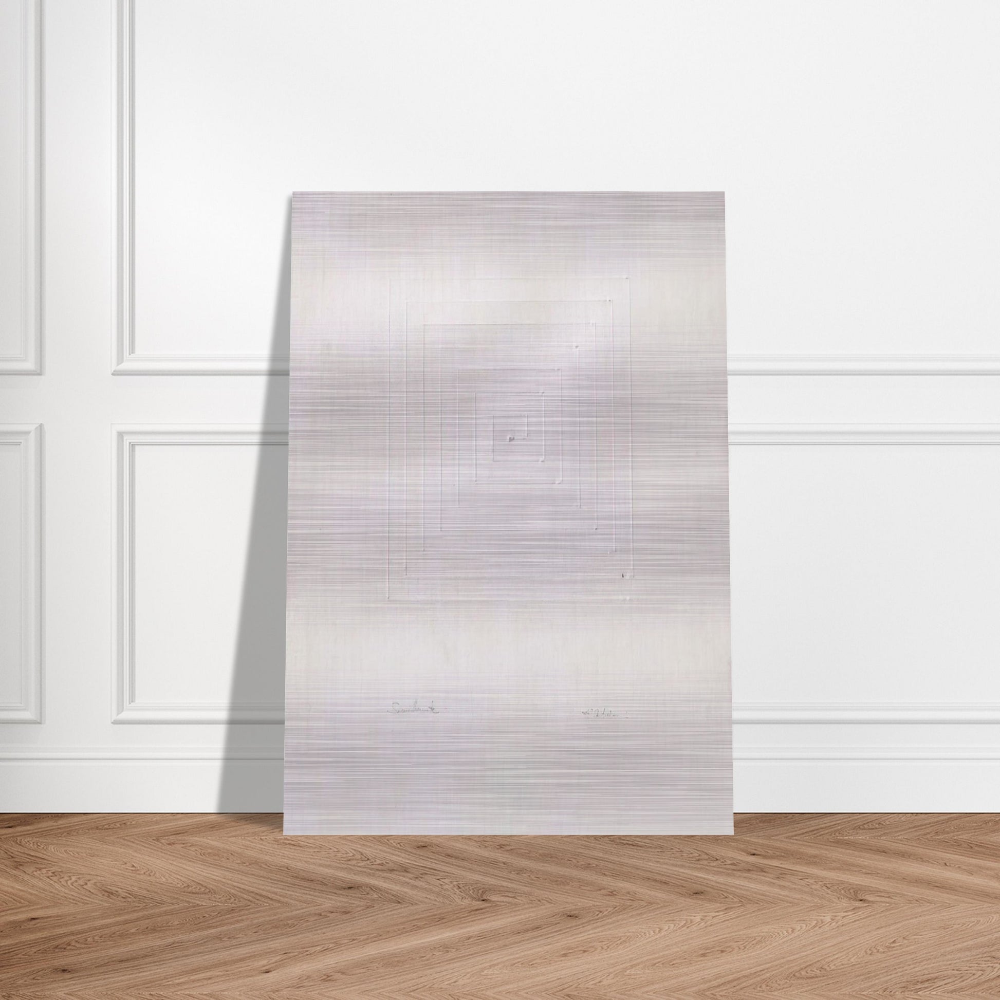 Similmente - Spatialism - Enrico Castellani Brushed Aluminum Print - 70x100 cm / 28x40 inches | Enrico Castellani Aluminum Print | Enrico Castellani Prints