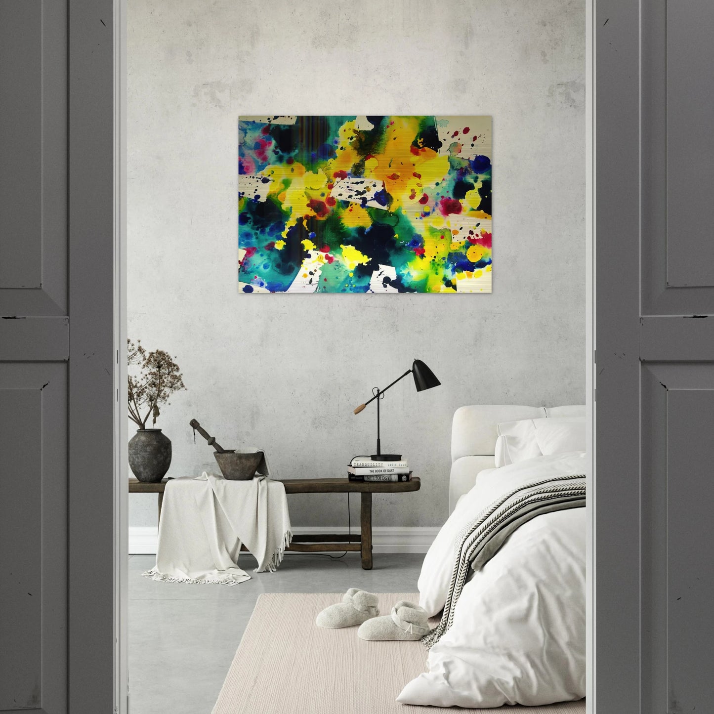 Tokyo - Sam Francis Brushed Aluminum Print - 70x100 cm / 28x40 inches | Sam Francis Aluminum Print | Sam Francis Prints