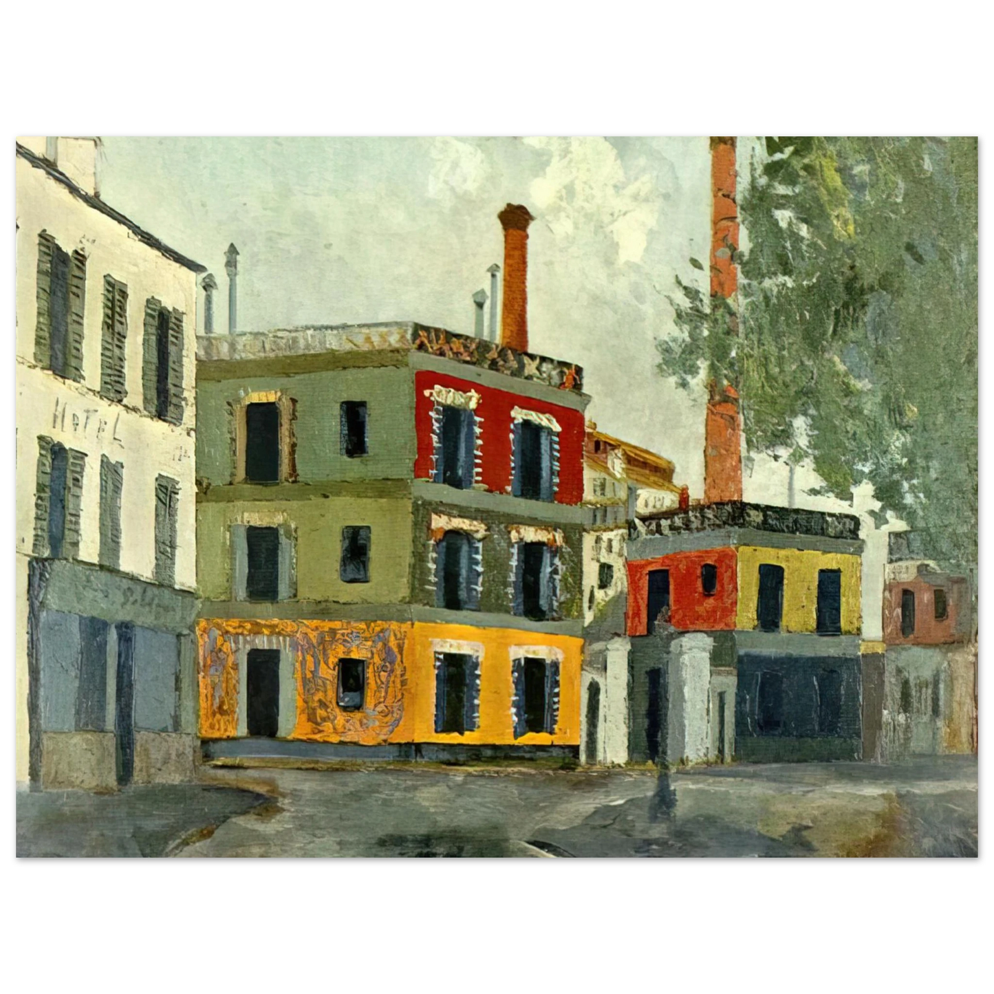 Maurice Utrillo - FACTORY  75x100 cm / 30x40inches Fine Art Poster
