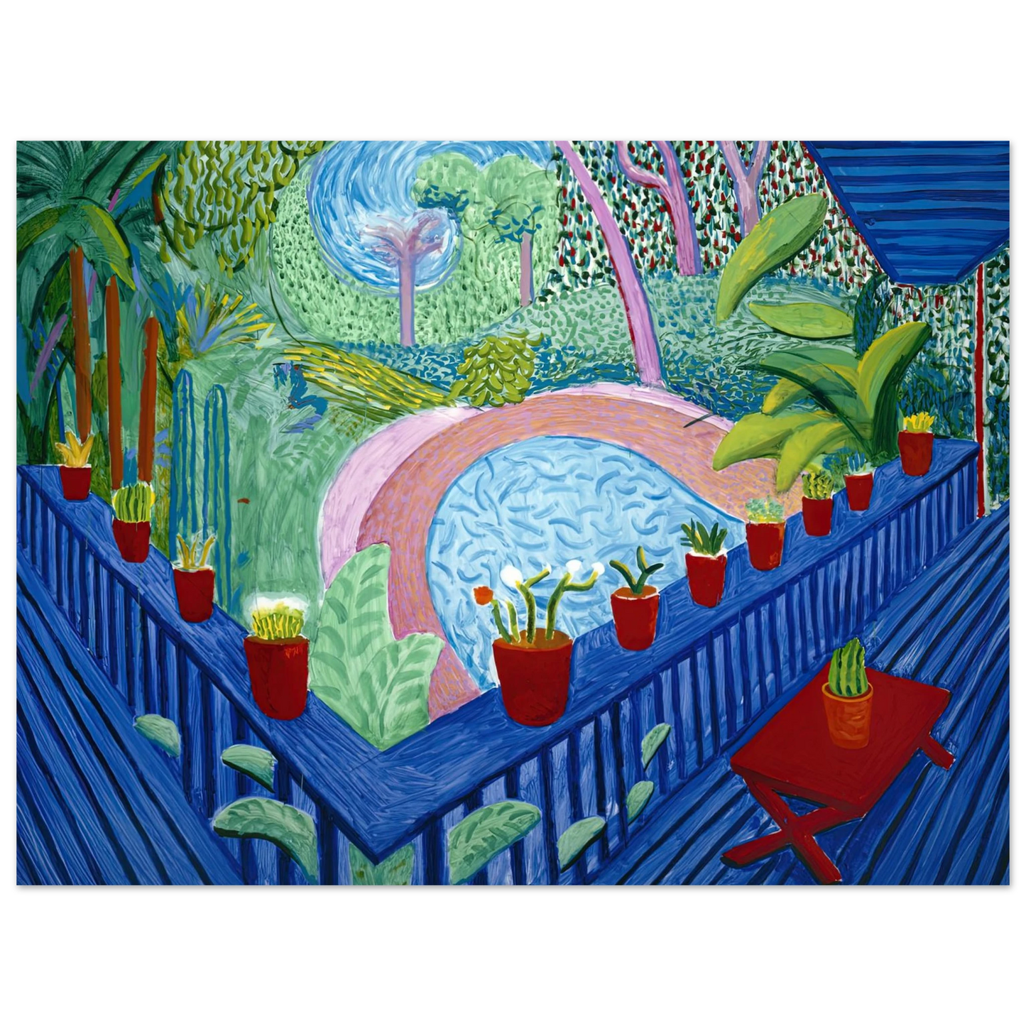 David Hockney - David Hockney Wall art - 27x35 cm / 11x14 inches - Fine Art Poster-canvas - -