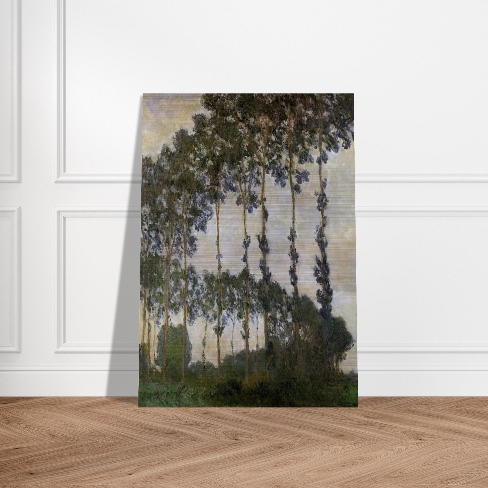 Poplars at Giverny - claude monet Brushed Aluminum Print - 70x100 cm / 28x40 inches | claude monet Aluminum Print | claude monet Prints