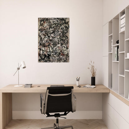 ENCHANTED FOREST 1947 - Jackson Pollock Brushed Aluminum Print - 70x100 cm / 28x40 inches | Jackson Pollock Aluminum Print | Jackson Pollock Prints