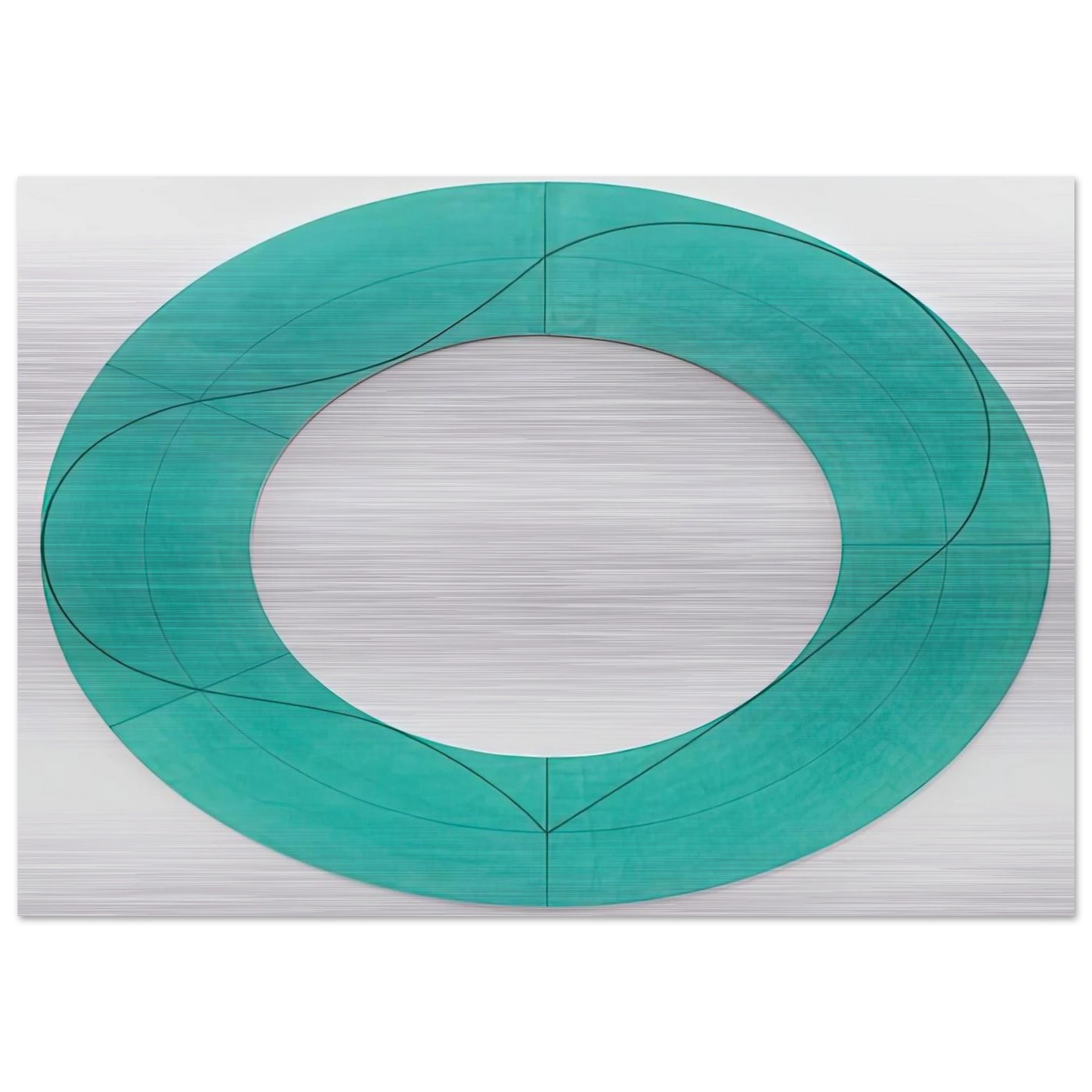 RING IMAGE C 2008 - Robert Mangold Brushed Aluminum Print - 70x100 cm / 28x40 inches | Robert Mangold Aluminum Print | Robert Mangold Prints
