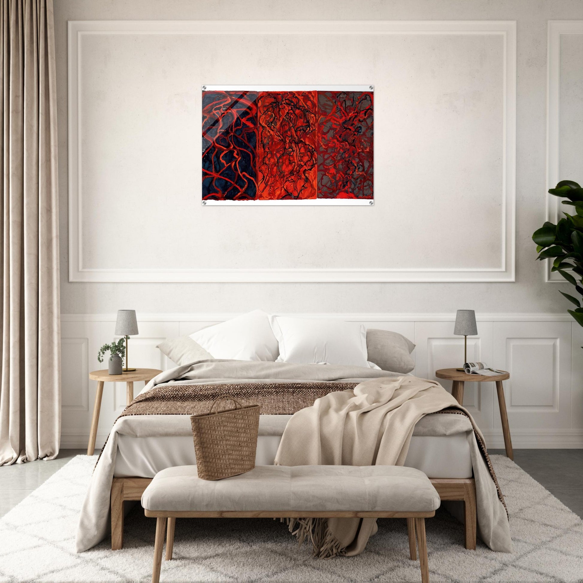 Nevisian Triptych - 2008 - Brice Marden Acrylic Print - 70x100 cm / 28x40″ inches