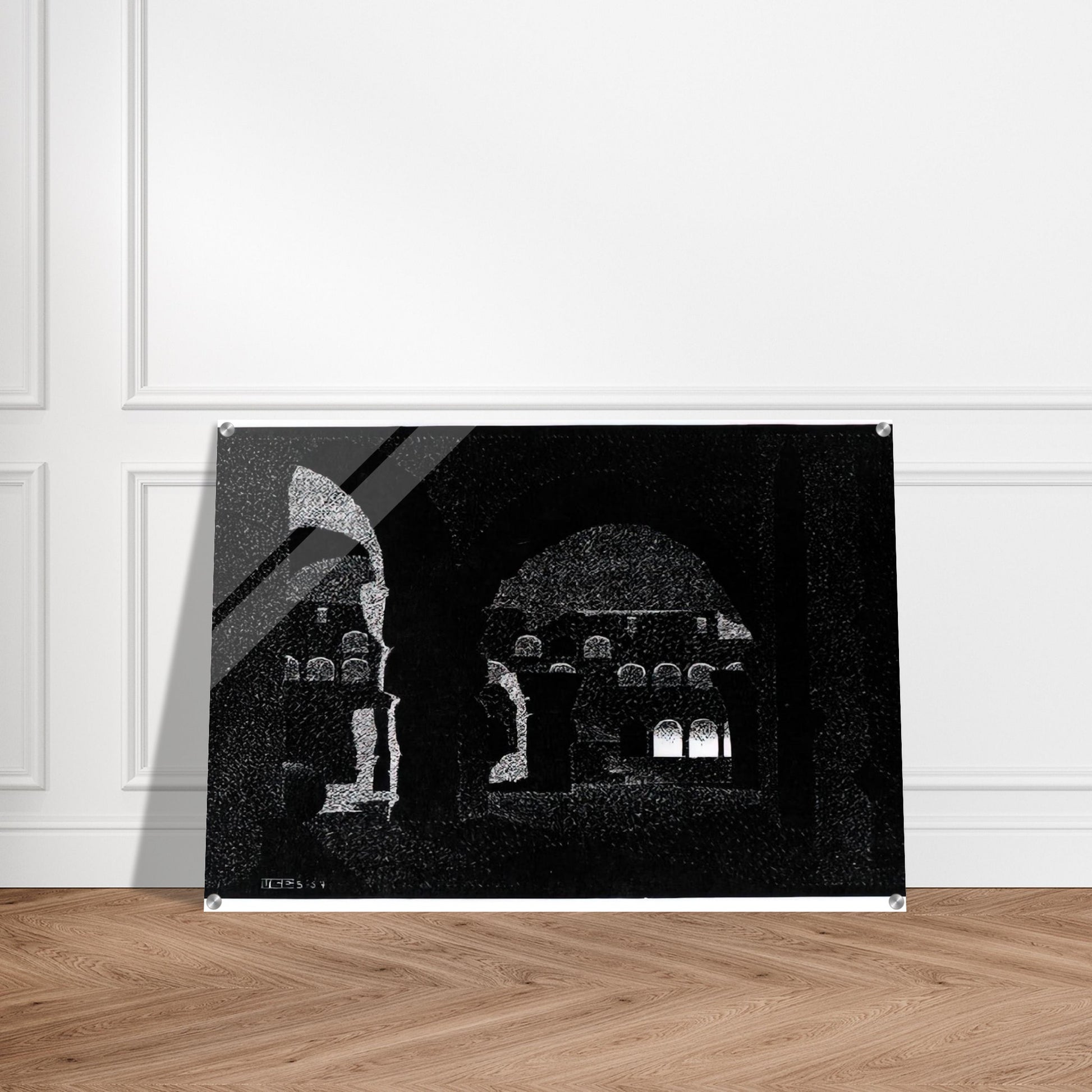 NOCTURNAL ROME COLOSSEUM - MC Escher Acrylic Print - 70x100 cm / 28x40″ inches | MC Escher Wall Art | MC Escher Prints