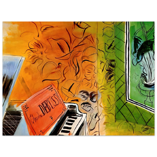 Raoul Dufy - HOMAGE TO CLAUDE DEBUSSY 1952  75x100 cm / 30x40inches Fine Art Poster