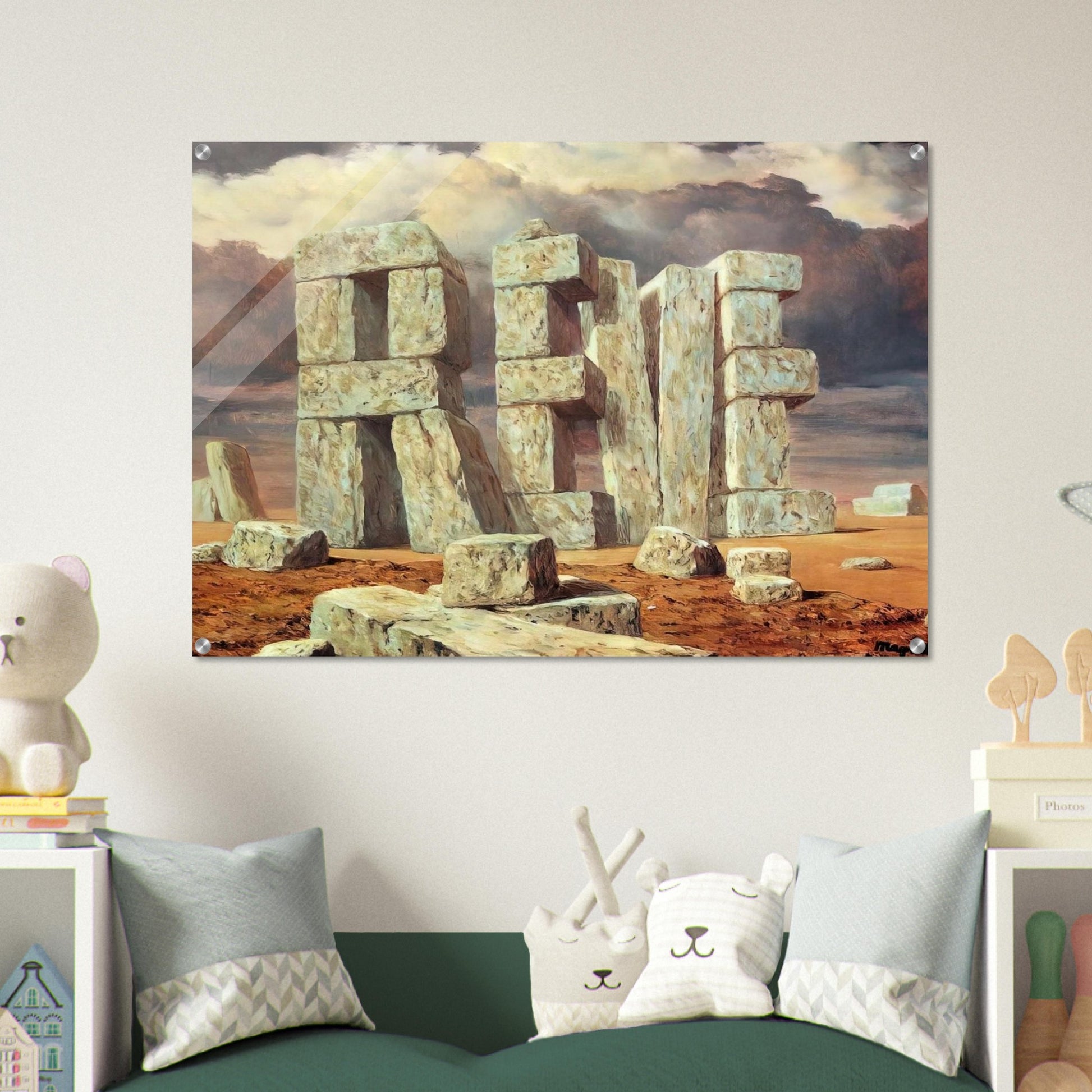 THE ART OF CONVERSATION 1950 - Rene Magritte Acrylic Print - 70x100 cm / 28x40″ inches