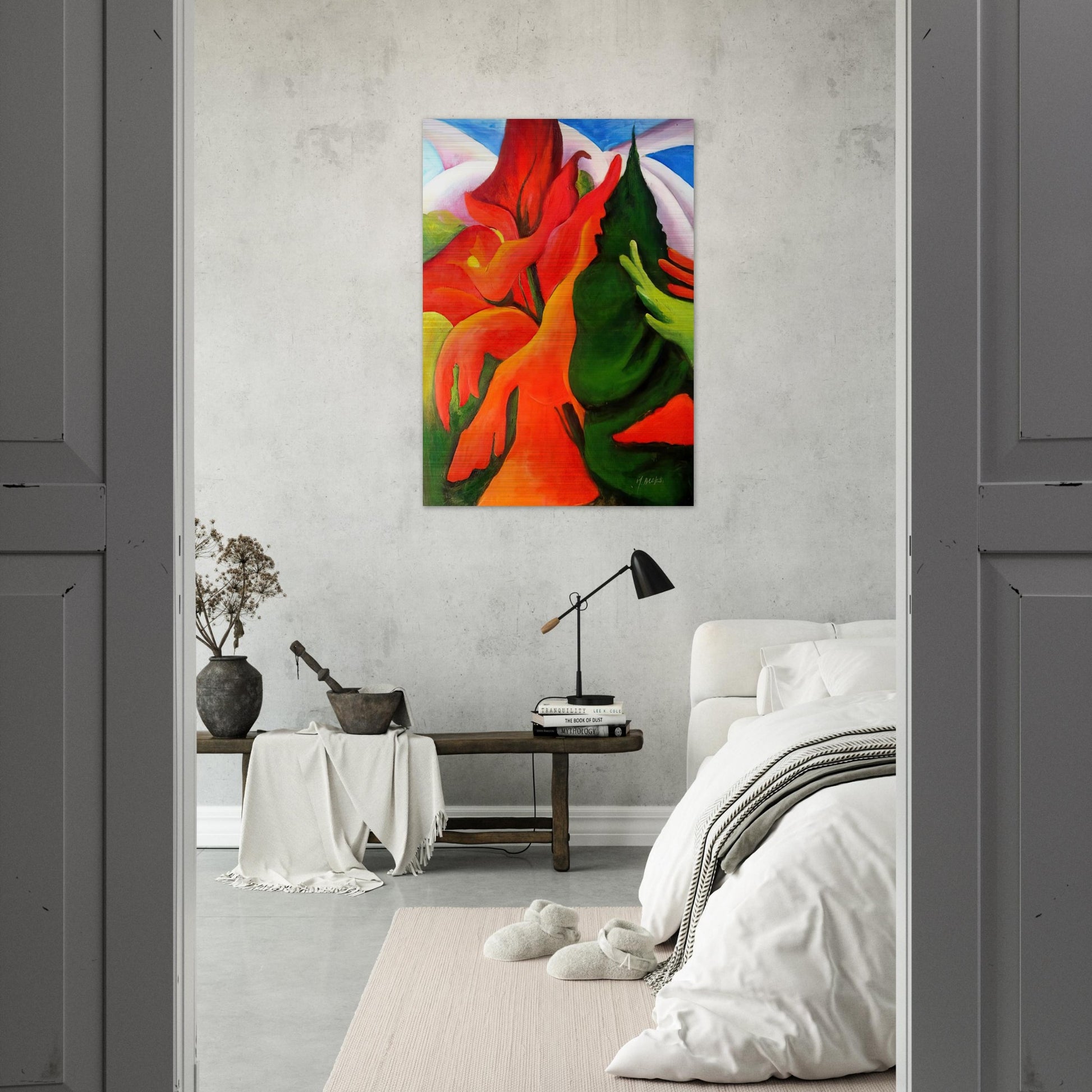 Melting Volcano - Georgia O'Keeffe Brushed Aluminum Print - 70x100 cm / 28x40 inches | Georgia O'Keeffe Aluminum Print | Georgia O'Keeffe Prints